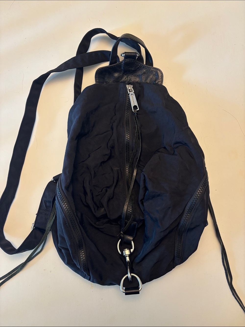 Rebecca Minkoff Large Nylon Julian Backpack - Black